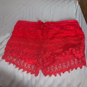 Red shorts
